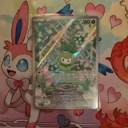 Pokemon TCG Petilil 091/086 Illustration Rare SV10.5: Black Bolt MINT/Near Mint - Image 2