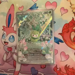 Pokemon TCG Petilil 091/086 Illustration Rare SV10.5: Black Bolt MINT/Near Mint - Image 3