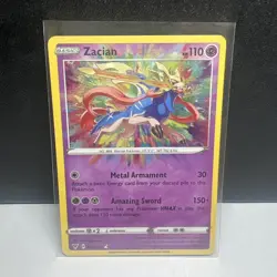 Zacian Pokemon TCG Vivid Voltage 82/185 Amazing Rare NM - Image 1