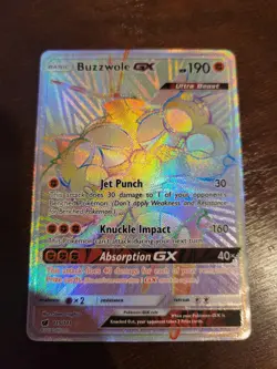 Buzzwole GX - 115/111 - Crimson Invasion Sun & Moon Secret Rare NM - Image 2