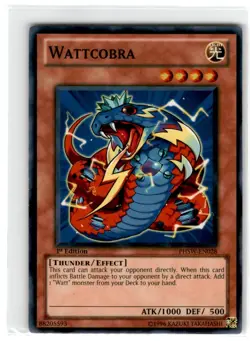 Yu-Gi-Oh! Wattcobra Common PHSW-EN028 Moderately Played 1st Edition - Image 1
