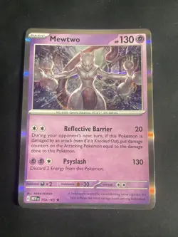 Pokemon Mewtwo Rare Holo MEW 150/165 NM - Image 1