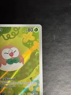 Rowlet 090/088 Holo Illustration Rare Perfect Order Pokemon Near Mint - Image 5