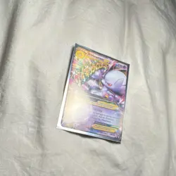 Pokemon M Mewtwo EX Mega Holo Ultra Rare 64/162 Breakthrough 210 HP Card - Image 2