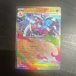 Pokemon TCG Mega Charizard X EX 029 MEP Mega Evolution Promo Full Art Holo EN - Image 1