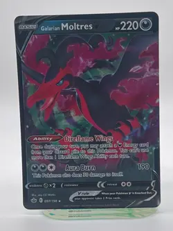 Pokemon TCG Pokemon Galarian Moltres V Ultra Rare Holo - Image 1