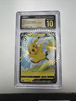 🔥🔥2021 Pokemon Pikachu V-Union Japanese 25th Anniversary Collection CGC 10 - Image 5