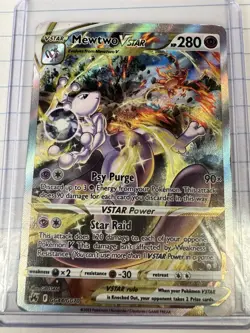 Pokemon Mewtwo VSTAR GG44/GG70 Crown Zenith Galarian Gallery Full Art Holo - Image 1