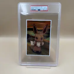 2018 POKEMON MUNCH: A RETROSPECTIVE CAMPAIGN POSTCARD EEVEE PSA 10 - Image 1