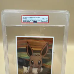 2018 POKEMON MUNCH: A RETROSPECTIVE CAMPAIGN POSTCARD EEVEE PSA 10 - Image 2