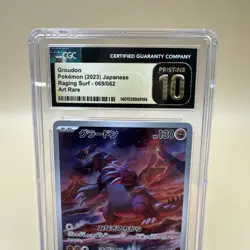 2023 Pokemon JPN Raging Surf Groudon 069/062 Art Rare CGC 10 Pristine - Image 2