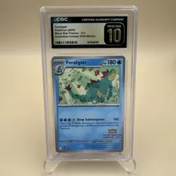 Feraligatr Promo Pokemon 2024 Illustration Contest Winner 213 CGC 10 Pristine - Image 1
