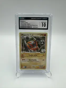 2009 Pokemon Rhyperior E4 32/111 - Rising Rivals Theme Deck Holo Rare CGC 10 Gem - Image 1