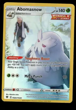 Pokemon Abomasnow SWSH10: Astral Radiance Trainer Gallery #TG01/TG30 NM - Image 1