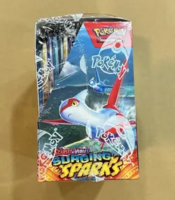 Pokemon Surging Sparks Booster Box Sealed! Brand New! Fast Shipping! Small Tear - Image 2