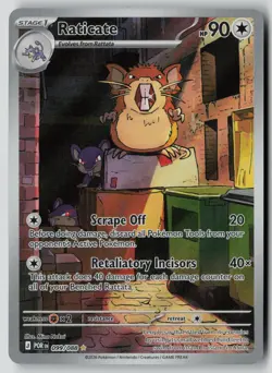 Raticate 099/088 Holo Illustration Rare Perfect Order Pokemon NM - Image 1