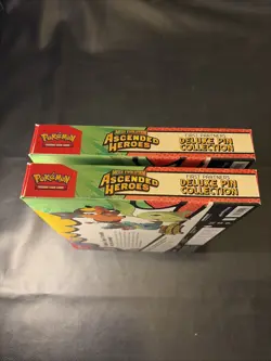 Pokemon Ascended Heroes Mega Evolutions Deluxe Pin Collection Sealed Lot (x2) - Image 4
