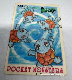 Used Pokemon Sealdass Stitch Touch Squirtle No.03 1998 Sticker Seal Japanese - Image 1