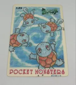 Used Pokemon Sealdass Stitch Touch Squirtle No.03 1998 Sticker Seal Japanese - Image 2