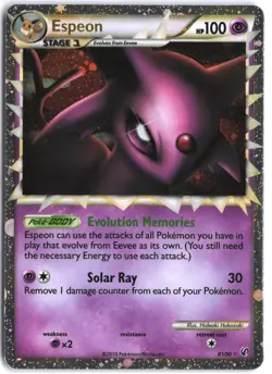Espeon 81/90 Prime Rare HGSS Undaunted Pokemon NM - Image 1