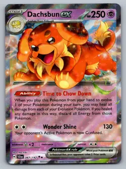 Pokemon TCG SV07: Stellar Crown Dachsbun ex 067/142 - Image 1