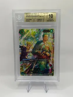 One Piece RORONOA ZORO AZURE SEAS SP BGS PRISTINE 10 PRB02-006 English - Image 1