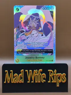 One Piece Jewelry Bonney Alternative Art Parallel Holo Op13-108 NM English *NEW* - Image 1