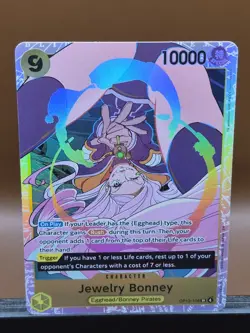 One Piece Jewelry Bonney Alternative Art Parallel Holo Op13-108 NM English *NEW* - Image 4