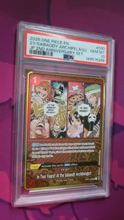 In Two Years!!! OP01-030 - One Piece english Japanese 2nd Anniversary - PSA 10 - Image 1