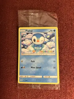 *NEW* Pokemon Card Piplup 32/156 BUILD-A-BEAR WORKSHOP Promo Stamp SEALED 2018 - Image 1