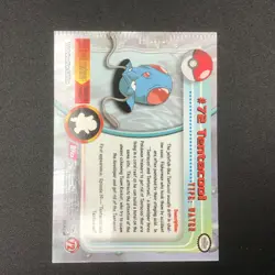 Pokemon Topps Tentacool #72 Error Card - Image 3