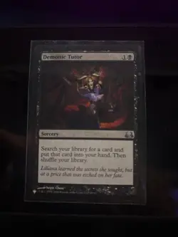 Demonic Tutor Black Uncommon Magic MTG Card NM Mystery Booster - Image 1