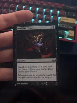 Demonic Tutor Black Uncommon Magic MTG Card NM Mystery Booster - Image 3
