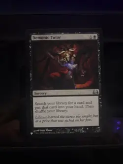 Demonic Tutor Black Uncommon Magic MTG Card NM Mystery Booster - Image 4