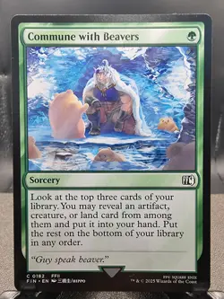 0182 Commune with Beavers FFII FIN Final Fantasy MTG Card C Regular - Image 1