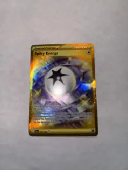 Pokemon Journey Together Spiky Energy Gold Hyper Rare Card 190/159 - Image 1