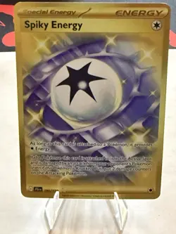 Pokemon Journey Together Spiky Energy Gold Hyper Rare Card 190/159 - Image 2