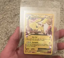 The Pokemon Company Pikachu EX xy 84Promo Holo 130 HP 2017 English BASIC Card - Image 1