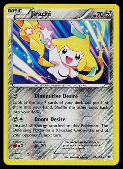 Pokemon Card - Jirachi Roaring Skies 42/108 Holo Reverse Holo Rare - Image 1