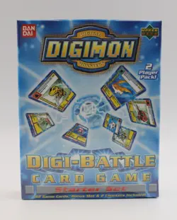 Digimon Digi-Battle Card Game Starter Set Upper Deck Bandai 2000 Sealed - Image 1