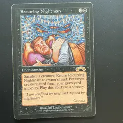 Wizards of the Coast Magic: The Gathering Recurring Nightmare Black Rare Exodus… - Image 1