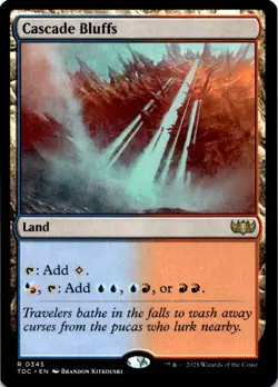 Cascade Bluffs 345 Rare Commander: Tarkir: Dragonstorm Magic: The Gathering NM/M - Image 1