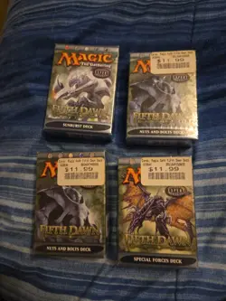 Magic The Gathering Fifth Dawn Preconstructed Deck Lot x4 Complete w/ Inserts - Image 1