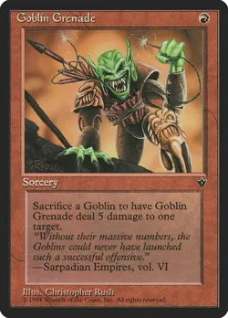 Fallen Empires Goblin Grenade (C) MTG Magic the Gathering NM - Image 1