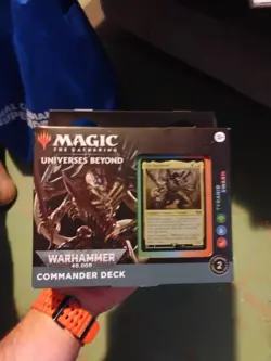 MTG Universes Beyond: Warhammer 40k Tyranid Swarm Commander Deck New in Box - Image 1