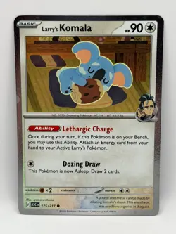 Larry's Komala (Cosmo Holo Promo) 175/217 Ascended Heroes NM Pokemon - Image 1