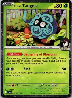 Erika's Tangela (Cosmo Holo) 007/217 Products Pokemon Holo NM - Image 1