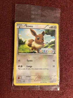 *NEW* Pokemon Eevee 63/98 Build a Bear Workshop Stamp Promo Card - SEALED - Image 1