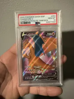 2020 Pokemon SWSH BSP CHARIZARD V CHMPN.PATH ELITE TRNR.BOX #050 PSA GEM MT 10 - Image 1