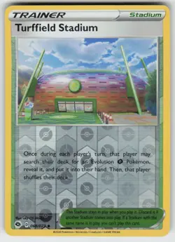 Turffield Stadium 068/073 Uncommon Champion's Path Pokemon Reverse Holo NM - Image 1